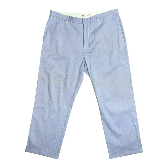 👔 J.Crew Men’s 36x32 Seersucker Pants 🌊 Classic Summer Flex - Picture 1 of 6